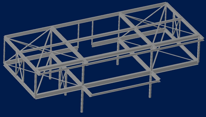 3D-model image of a structure involved in the Surfside Residence project