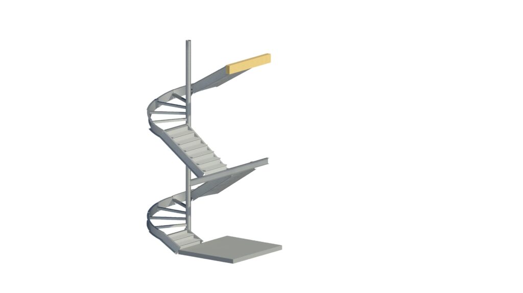 3D rendering of a staircase