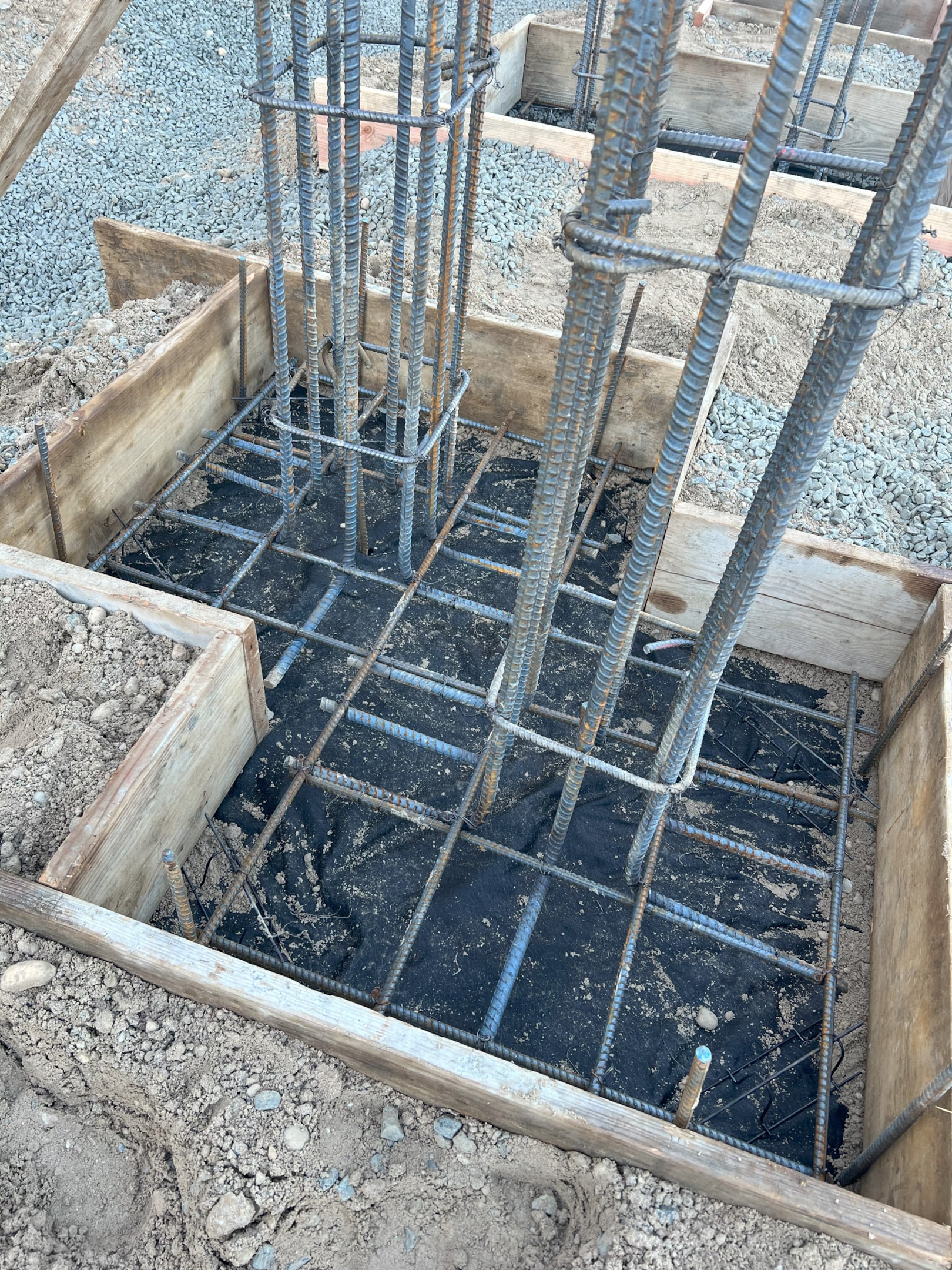 foundation rebar and forms