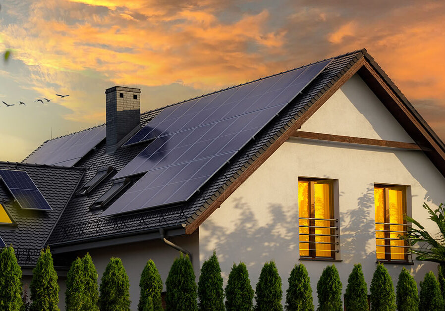 bigstock-Solar-Panels-On-A-Gable-Roof-477481471